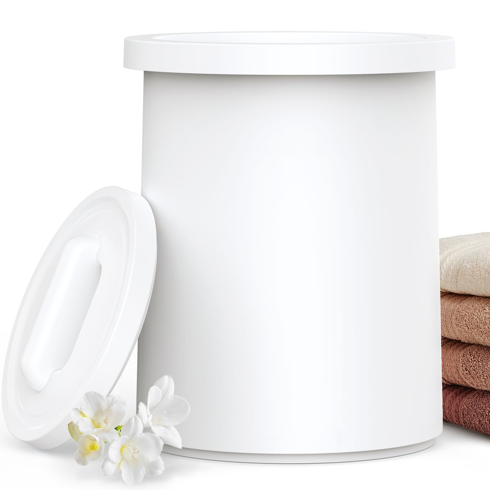 large towel warmer for bathroom – fast heating blanket warmer, fits two 40" x 70" oversized towels, blankets & bathrobes, auto shut-off, hot towel warmer bucket for home spa, ideal