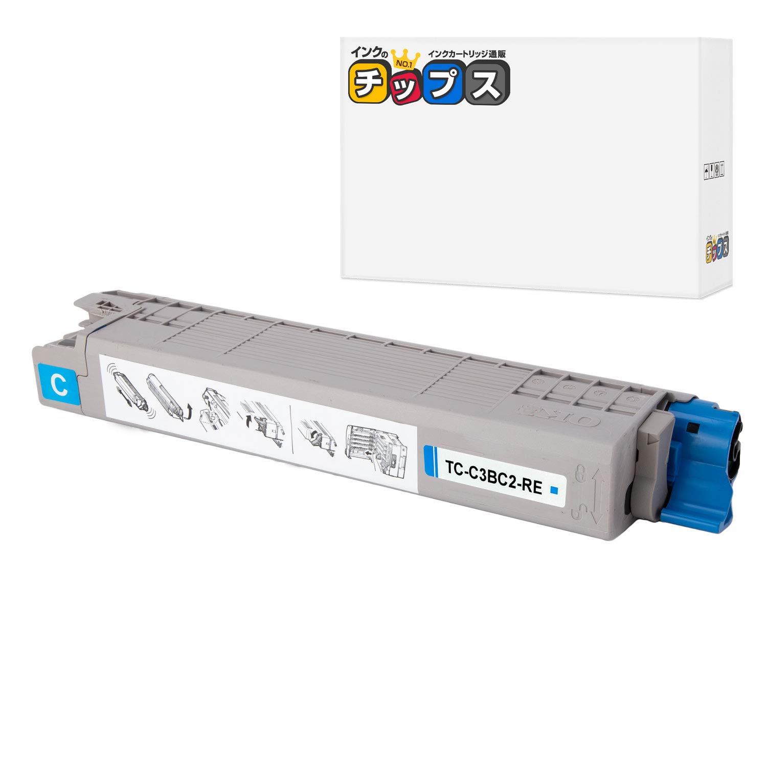 Amazon.co.jp: OKI 用 TC-C3BC2 再生トナーカートリッジ シアン 大容量
