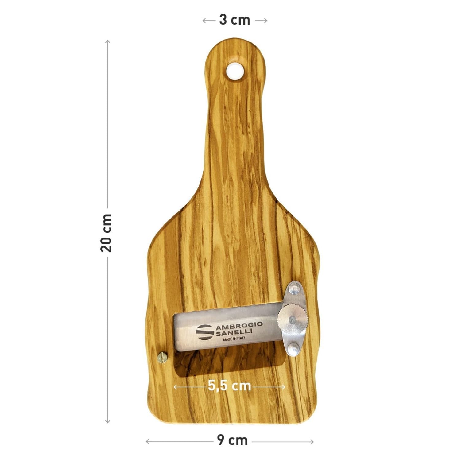 Sanelli Trüffel- und Käseschneider Olivenholz