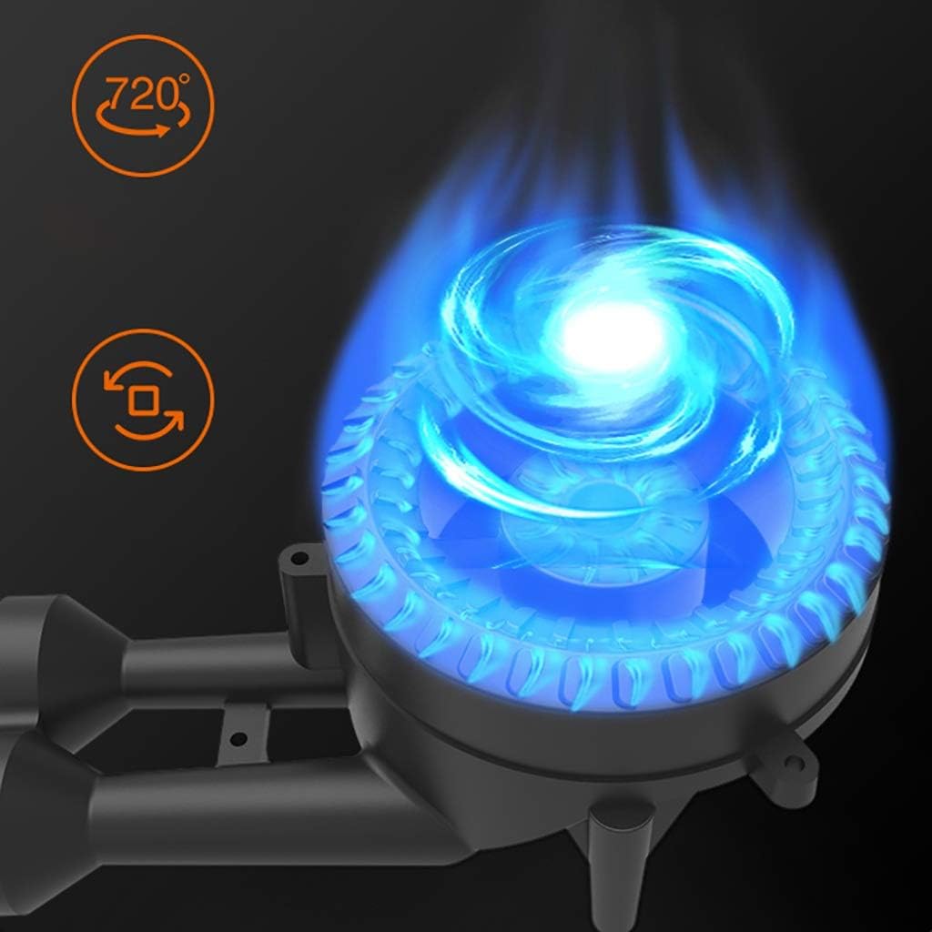 Burner Gas Cooker Stove 4 8Kw Triple Ring Black Tempered Glass Cooktop For Home Kitchen(LNG)
