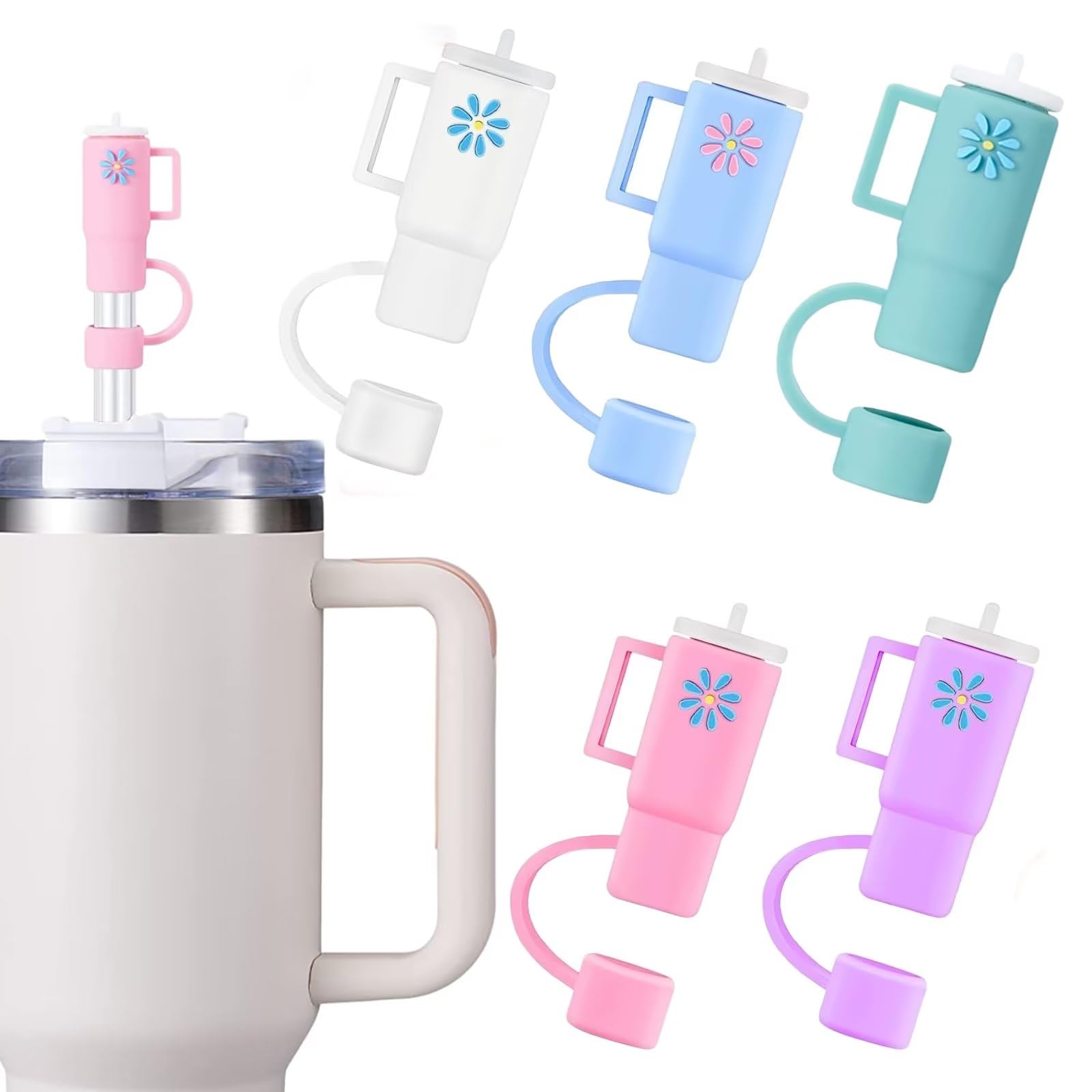 Capuchons De Paille En Silicone Pour Stanley De 76,2 Et 1,2 L, Anti