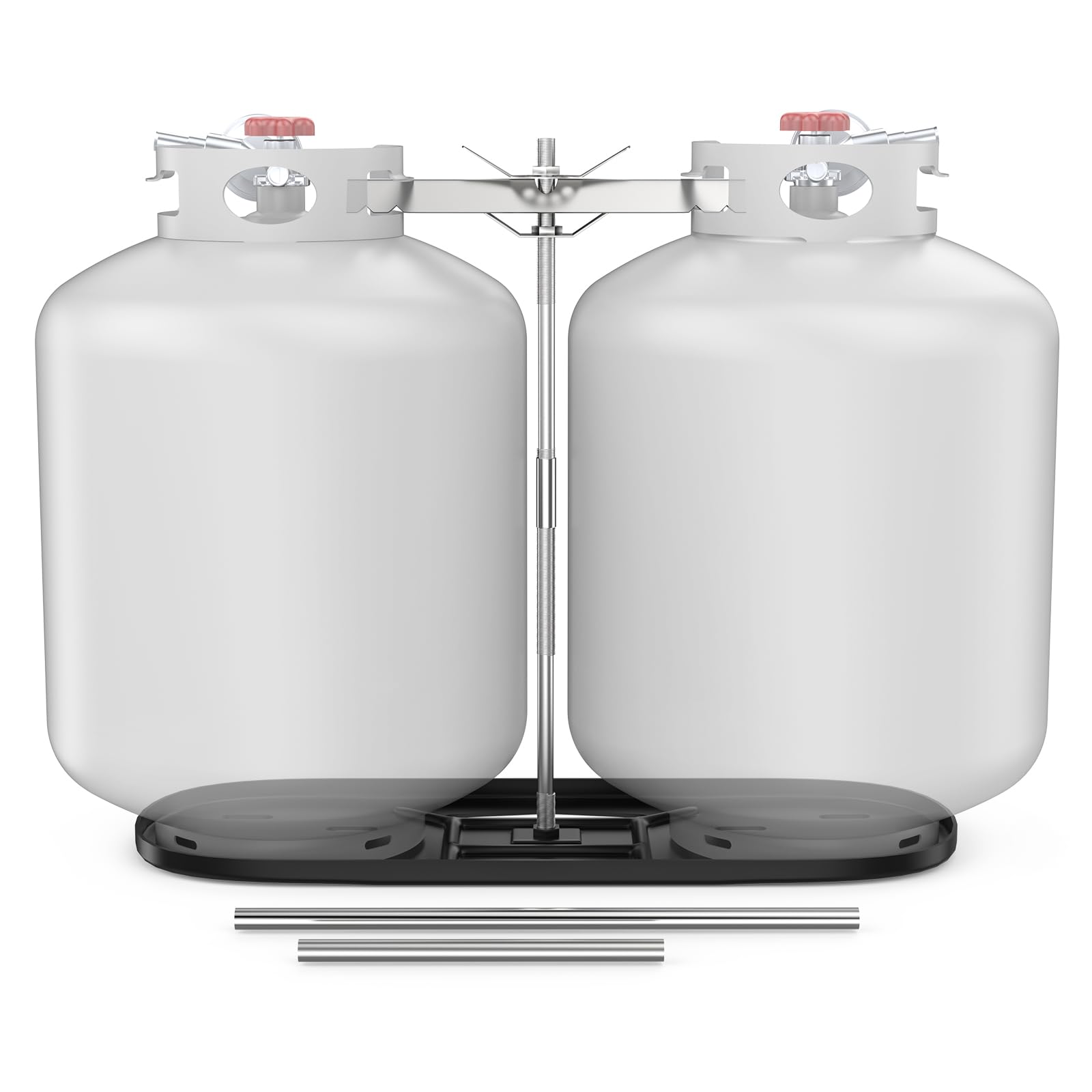Snapklik.com : RV Dual Propane Tank Mounting Rack For 40lb, 30lb And ...