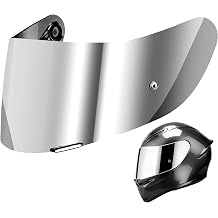 K1S Visor Replacements Compatible with AGV K1 K1S K3SV K5 K5S Helmets 1 Pack Silver Suitable for Only Day Use