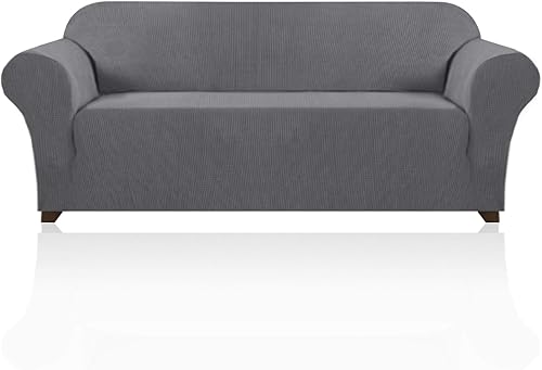 PrinceDeco Fundas para sofá de 3 cojines, funda para sofá extragrande apta para mascotas, lavable para sofá de gran tamaño, protector de muebles,