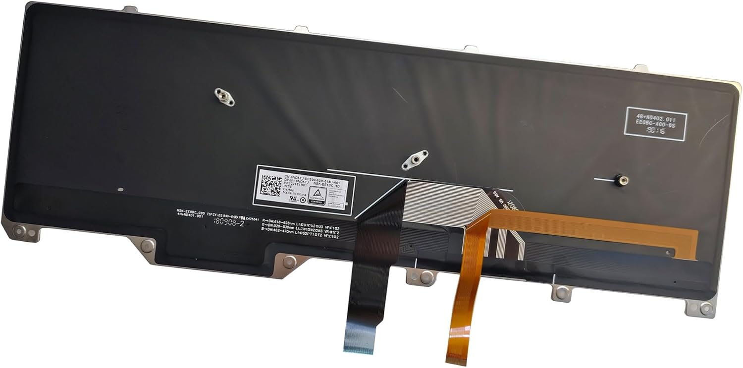 Laptop US Keyboard Compatible for Dell Alienware 17 R4 17 R5 Backlit 0ND5TJ 00WN4Y PK131QB1A00 PK1326T1B01 NSK-EE1BC