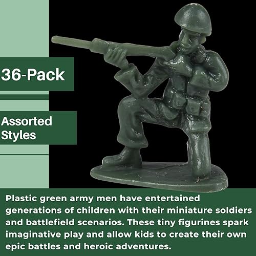 Miniatura 2 de Bolsa de clásicos juguetes de soldados del ejercito verdes, Verde
