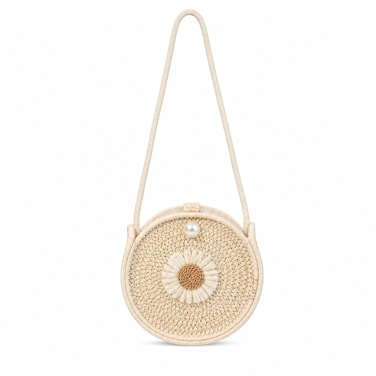 Women Handmade Round Crochet Sling Bag for Girls & Women | Stylish Boho Crossbody Purse | Lightweight Fashion Shoulder Bag for Casual, Party, Travel & Daily Use.-image-14