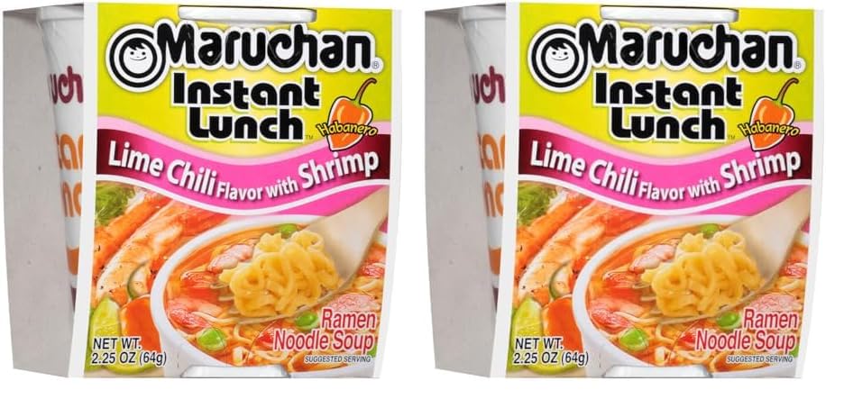 Maruchan Instant Lunch, Lime Chili with Shrimp, 2.25 oz (Pack of 24)