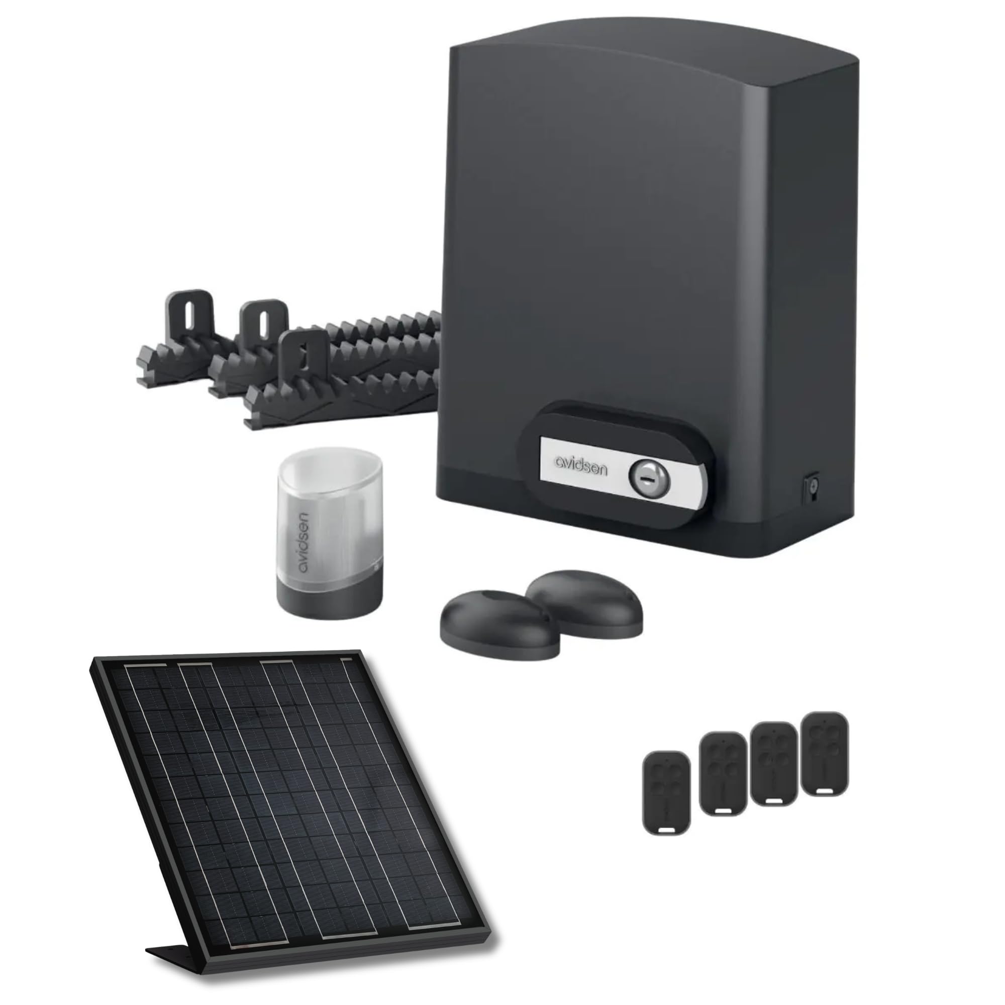 Avidsen Orea 550 Motorisation Solaire pour Portail Coulissant 500 kg