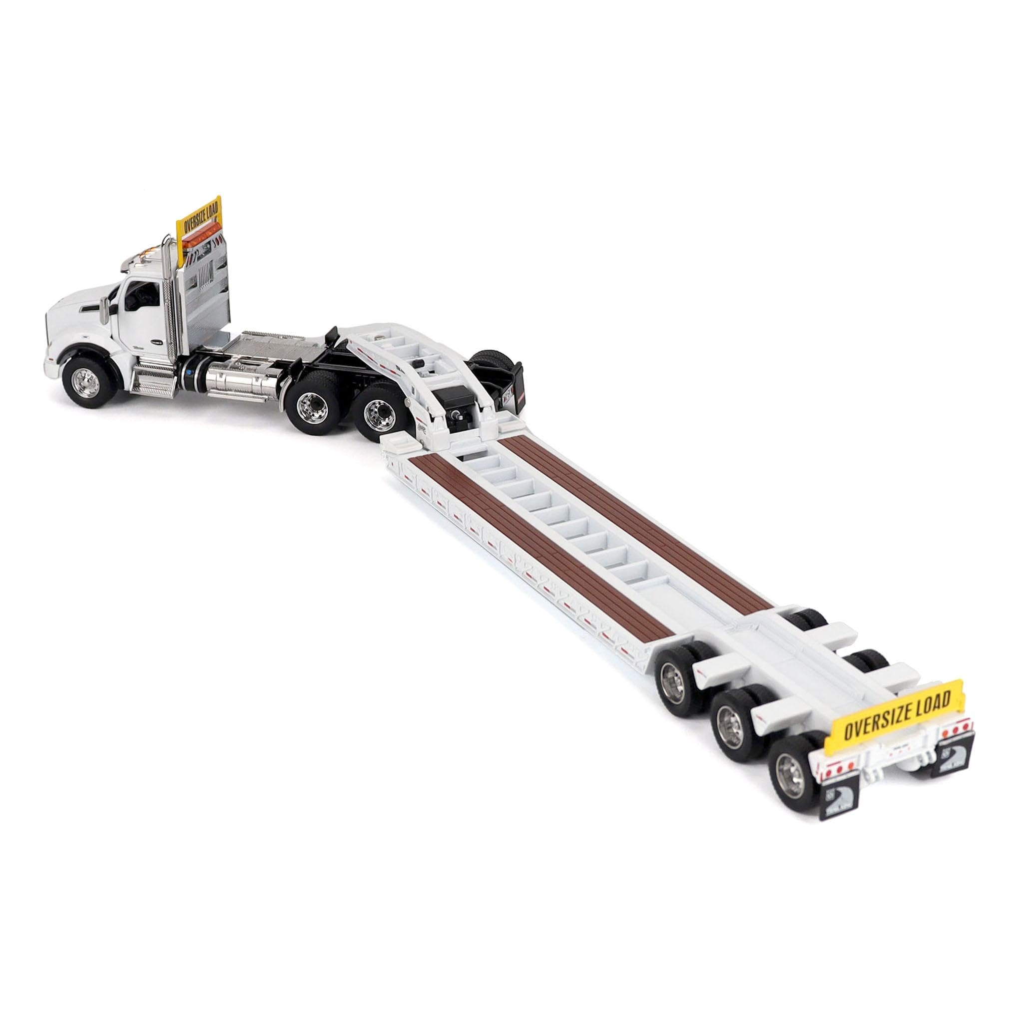 Amazon.com: Diecast Masters 1/50 White Kenworth T880 SBFA w/White