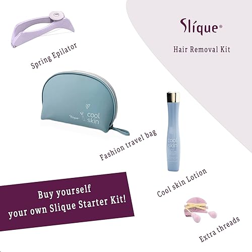 Miniatura 8 de SLIQUE Depilación facial para mujeres | Depilación de barbilla | Quitar el vello del labio superior | Depiladora de primavera para mujer | Removedor