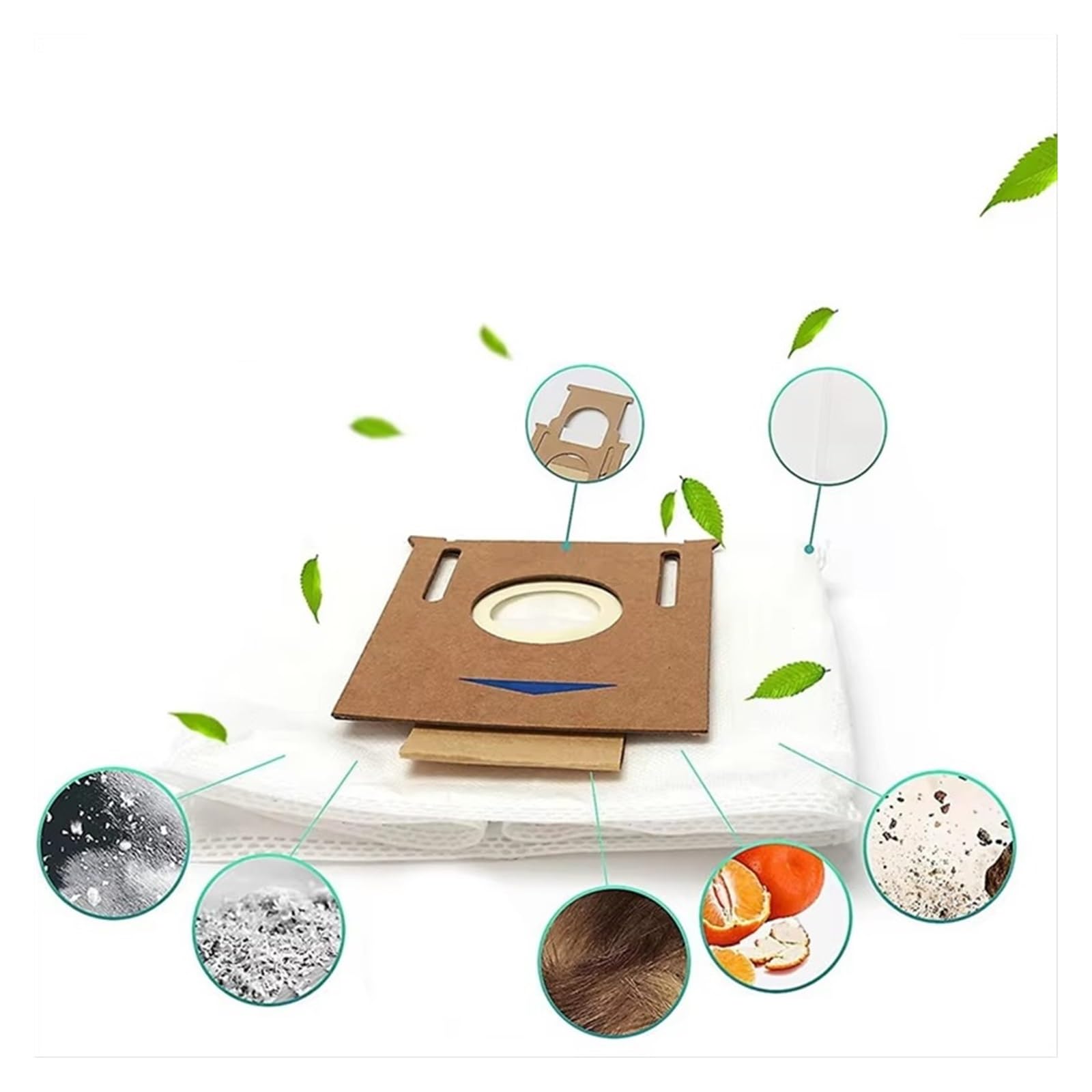Worek na kurz kompatybilny z ECOVACS Deebot OZMO T9/T9+/T9 Plus T8/T8+/T8 AIVI N8 AIVI+ N9 N10 N8 Pro Plus Robot Vacuum Cleaner zamiennik(15PCS)