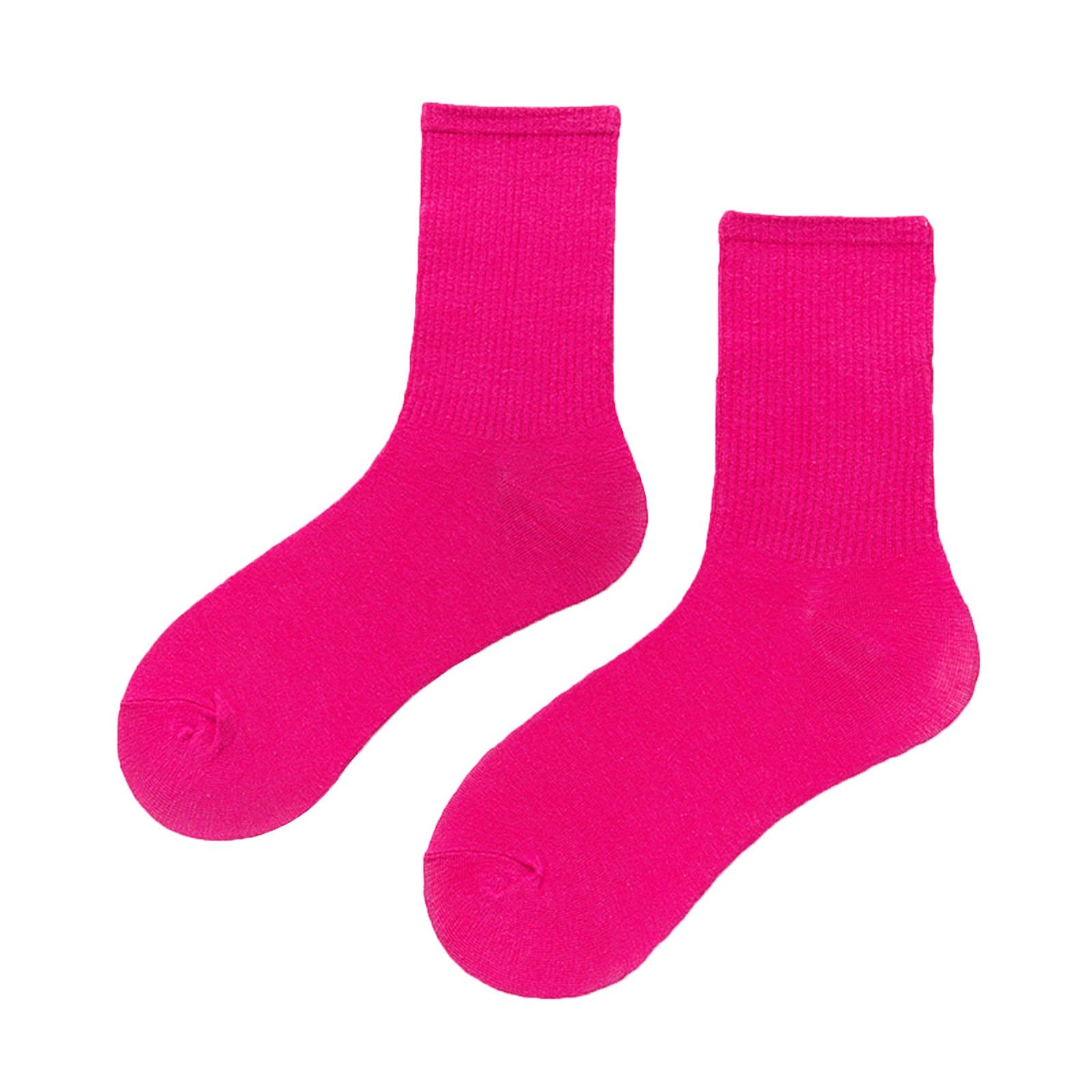 Women Socks Breathable Women's Solid Color Medium Tube Socks Light And Thin Spring And Summer Colored Multi Colored Four Season Soft Socks Theology Socks