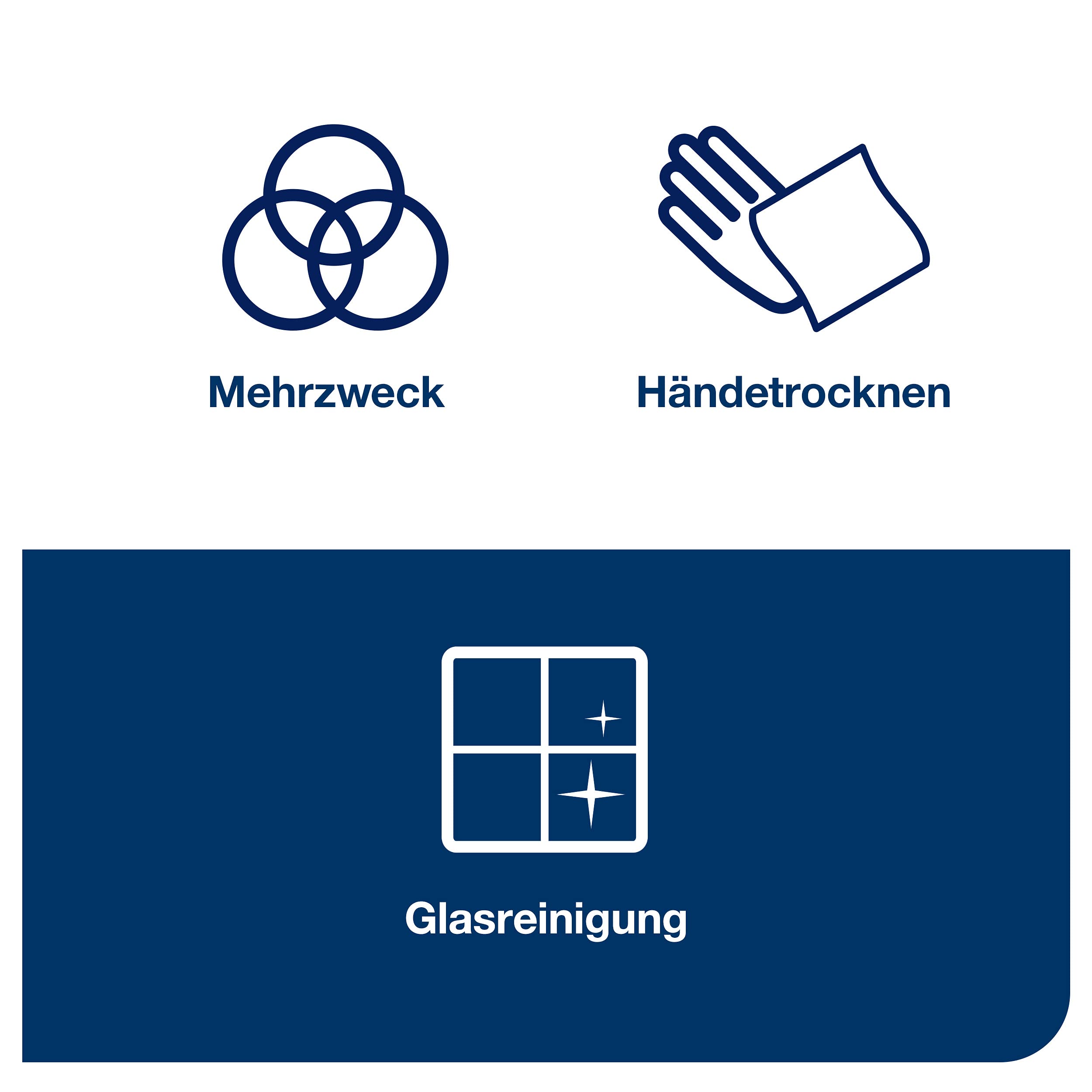 Tork 101240 Starke MehrzweckPapierwischtücher für das M2 Innenabrollung Spendersystem / 2-lagiges stabiles Papier in Weiß, 6 x 160 Meter