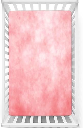 Sábanas bajeras ajustables para cuna pequeña con temática coral, material ultra suave, sábana para colchón de cuna o sábana para cama de niño