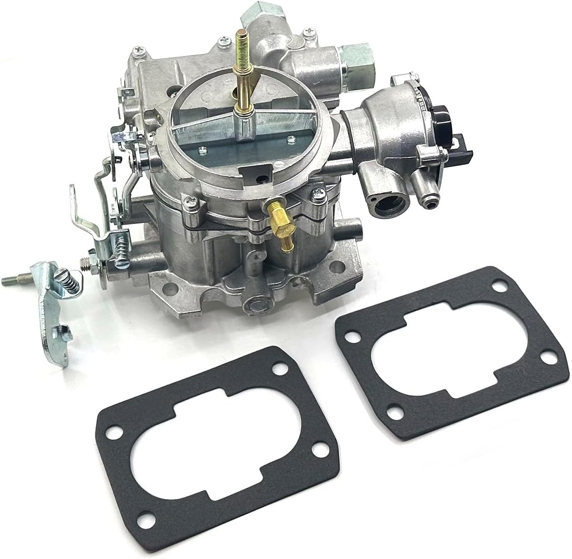 Rochester type Mercruiser 2 Barrel Marine Carburetor with Long Linkage & short linkage 4.3L 6-cyl Engine with electric choke Replace 3310-807764A1 For 1991 mercruiser 1992 maxum 1900sr