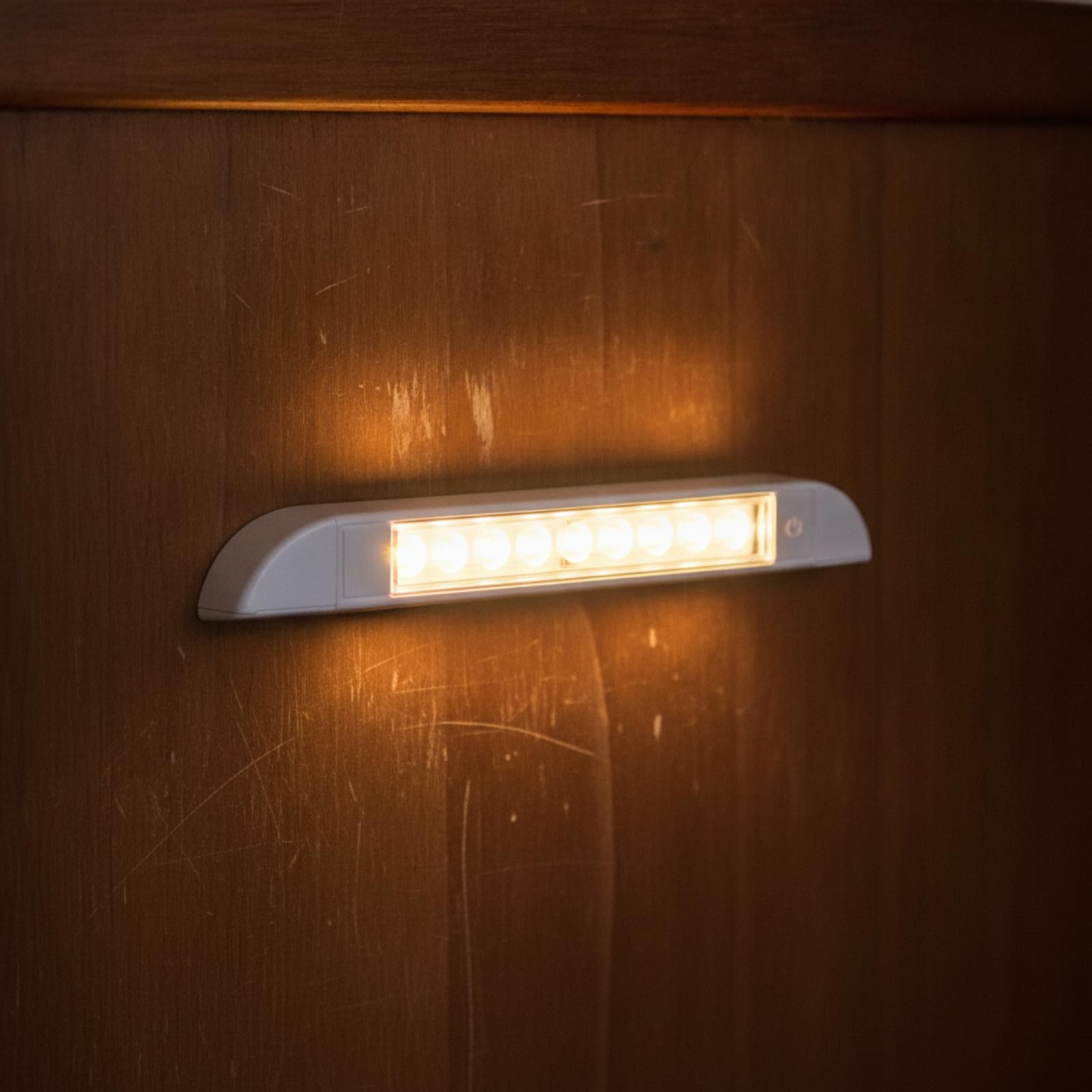 Lámpara LED con 9 Diodos Emisores lgada Luz LED con Carcasa PC y Lente Rectangular Compacta para Campamento, Lectura en Vehículo,