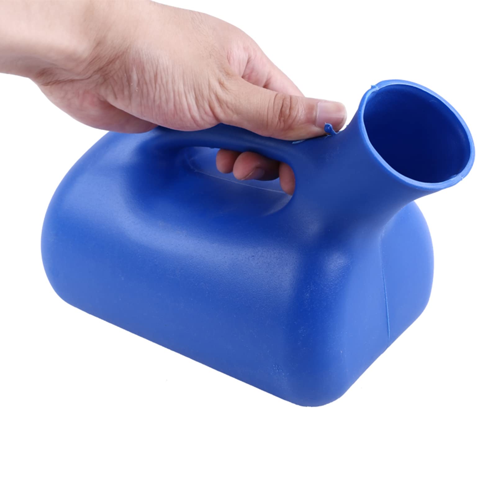Urinales para Hombres Urinario Masculino Portátil con Tapa 2000 Ml Tazas De Orina De Gran Capacidad para Incontinencia, Ancianos, Viajes, Conducir, Acampar (Azul)(Size:5pcs)