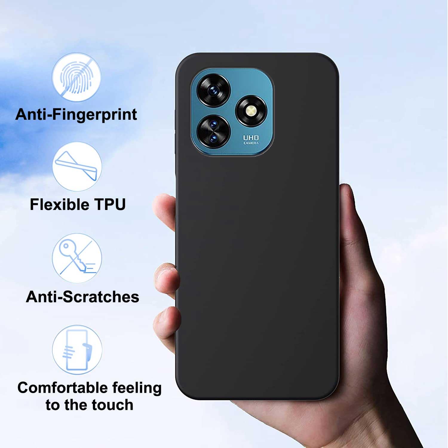 Cover Compatibile Con Oukitel C51 (6.8) E 2 Pezzi Pellicola