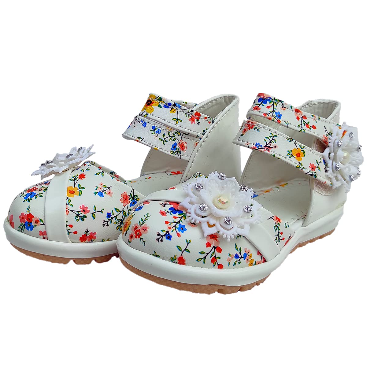 Soft feet Fut Fettoe Baby Girls Cute Sandal Bellies, LED Light Girls Bellie | Stylish, Comfortable, Lightweight | Daily use, Walking Shoes for Baby Girls 1