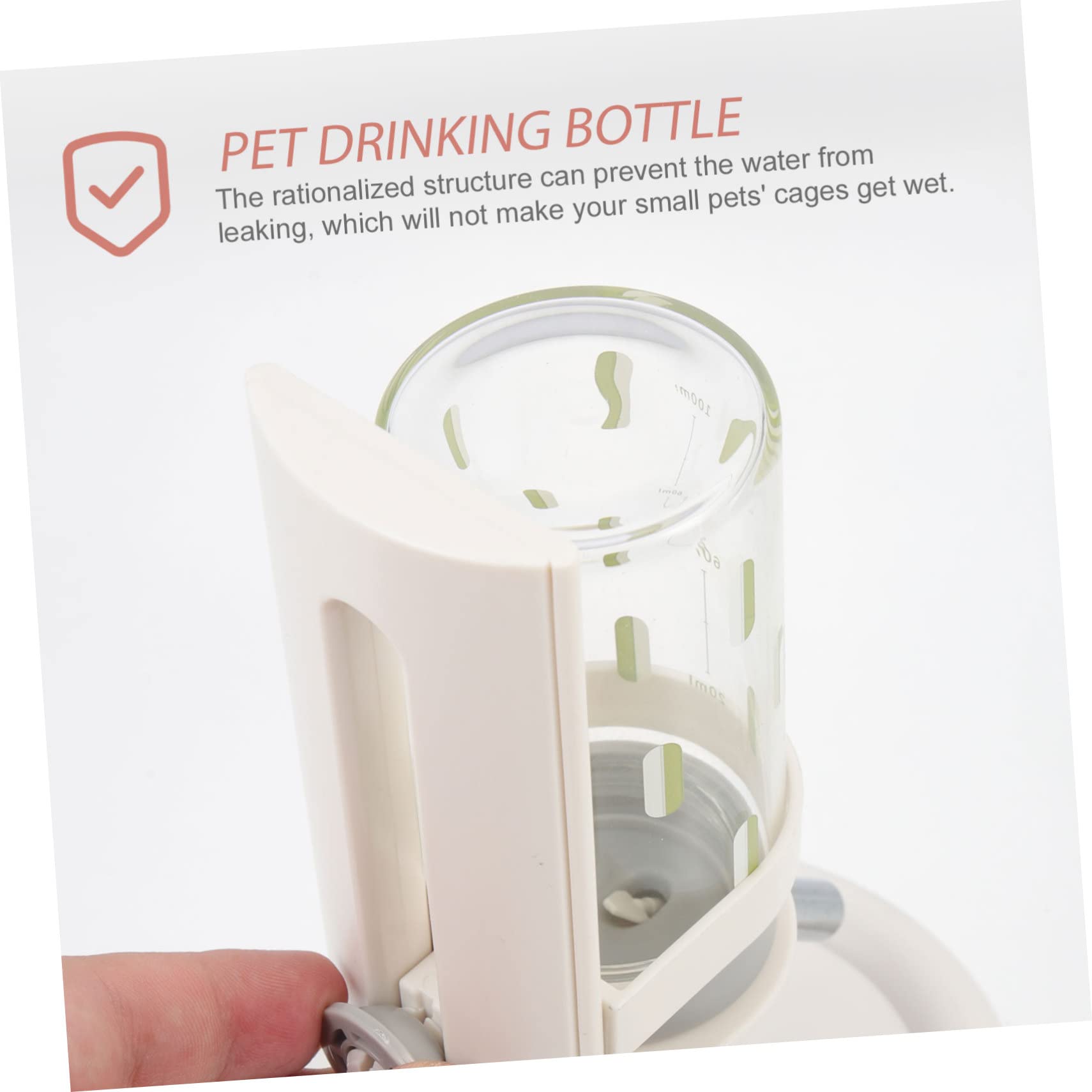 HANABASS Hamster Trinkflasche Mit Verstellbarem Halter Aus Bpa Freiem Material Für Kleintiere Wie Hamster Und Meerschweinchen Praktische Haustiertränke Für Haushalt