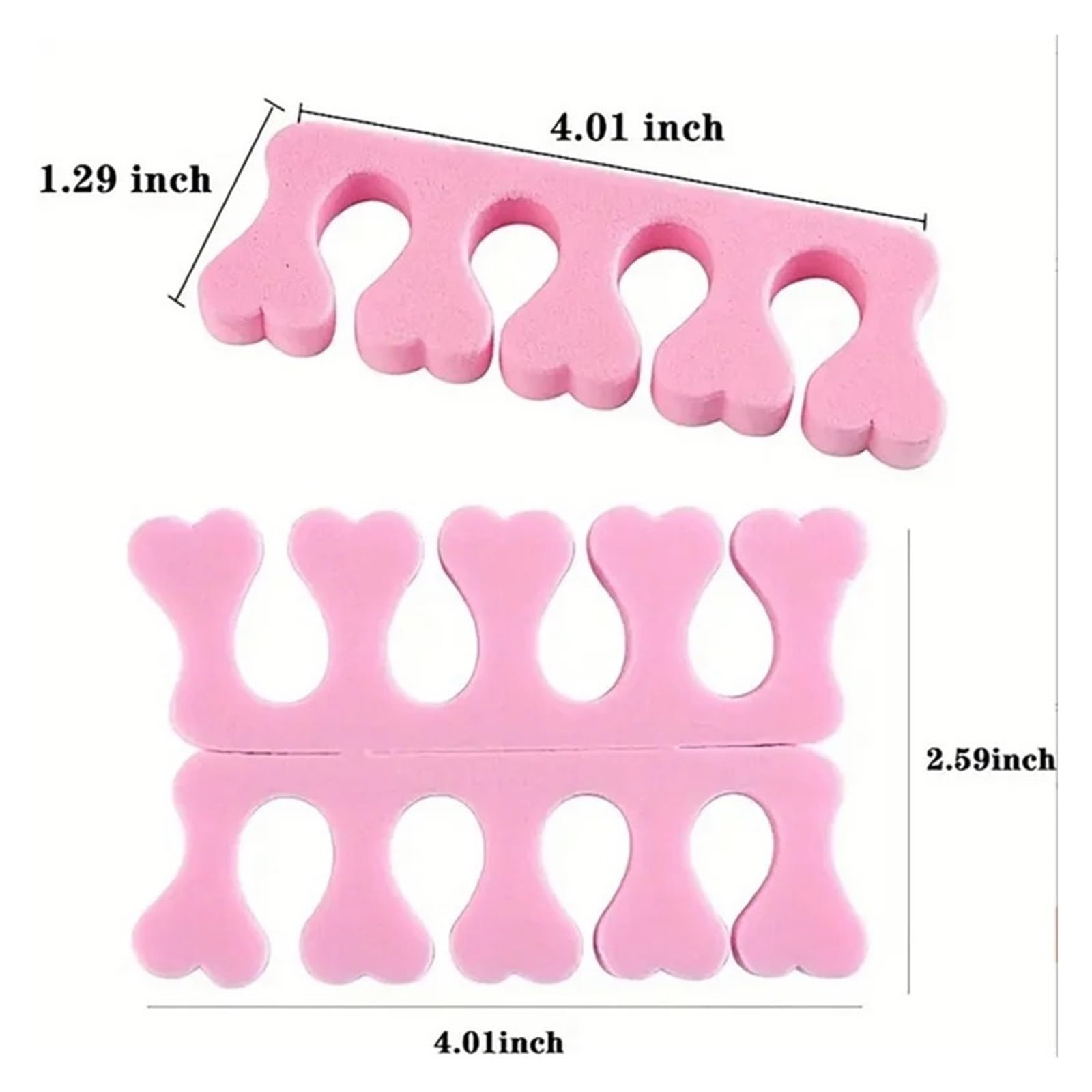 100/200/500 sztuk Beżowa Gąbka Separatory Palców U Stóp Lakier Do Paznokci Manicure Pedicure Narzędzie Do Zdobienia Paznokci Pielęgnacja Stóp(500pcs beige)