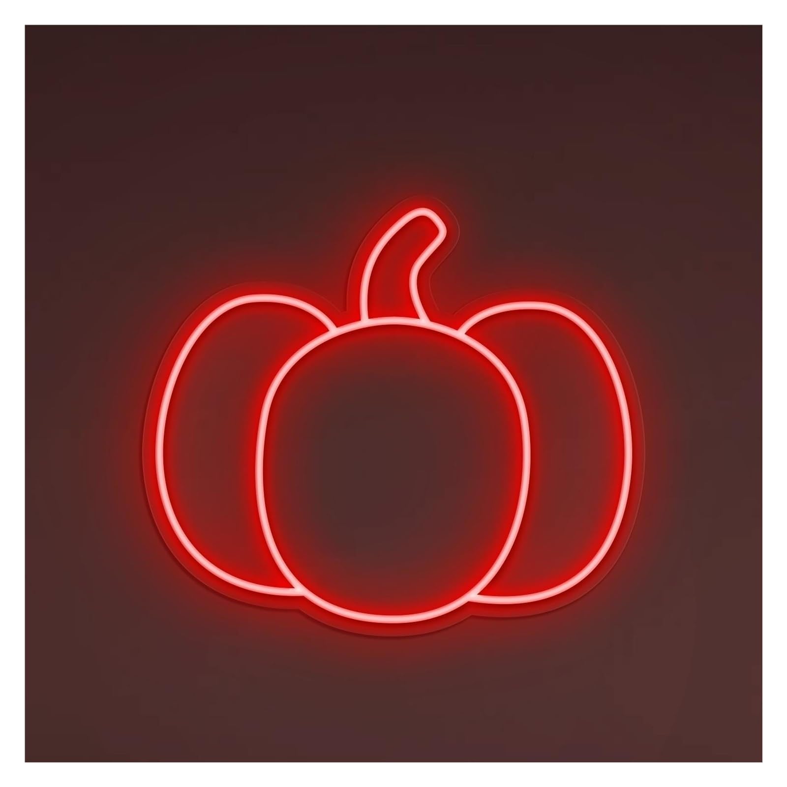 RONGCH Hanging Art Signs Pumpkin Neon Sign, Suitable for Horror House Decor with Brightness Adjustable 30cm(Red)