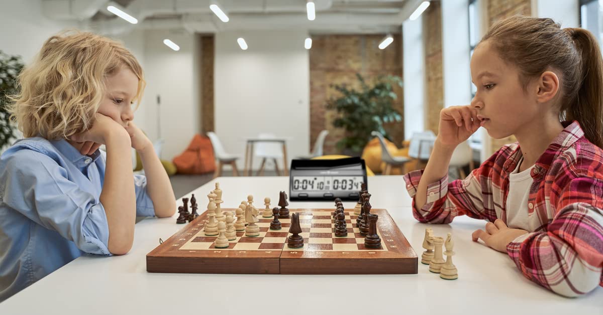 Chess Armory Advanced Digital Chess Clock Portable Timer with