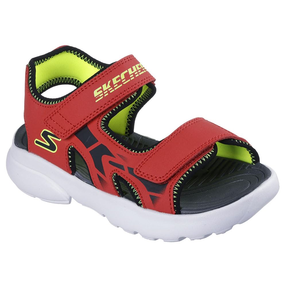 SKECHERS RAZOR SPLASH Aqua Budddies - Sandalias para niños, color rojo 406513L-RDBK 27,5 EU