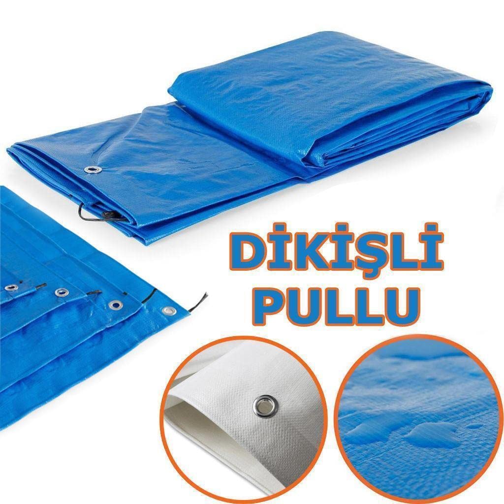 KATAR Ebatlı Su Geçirmez Pullu Çadır Branda Tente 5x6
