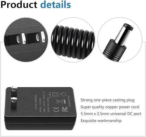 Miniatura 3 de SHNITPWR Adaptador de fuente de alimentación de 24 V 1 A 100 V  240 V CA a CC transformador de 24 voltios 1000 mA 800 mA 600 mA 400 mA disponible