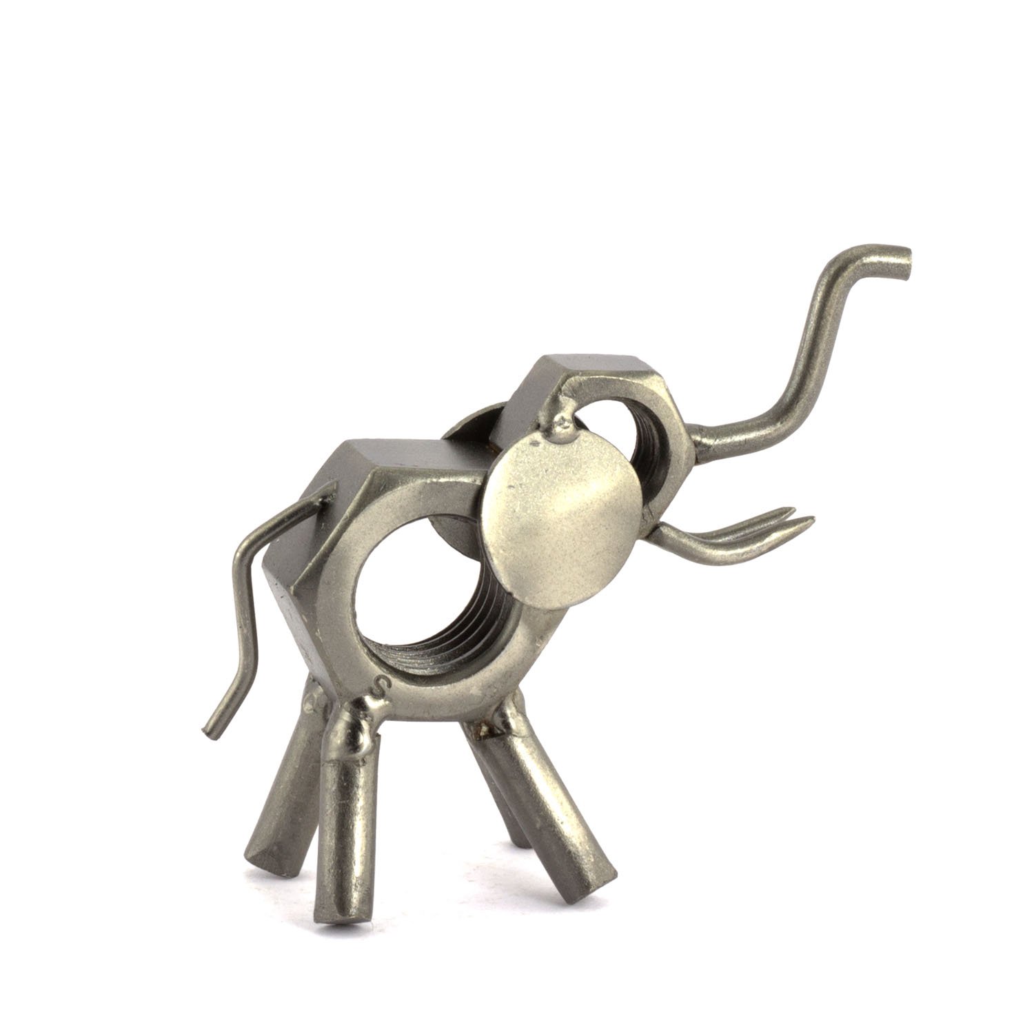 Steelman24 I Nuts and bolts sculpture Elephant I Handmade ornaments I Made in Germany I I Metal figurine