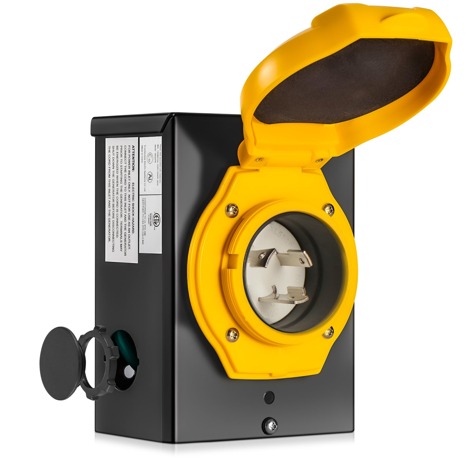 Snapklik.com : LAZMUMI 30 Amp Generator Power Inlet Box,NEMA L5-30P ...