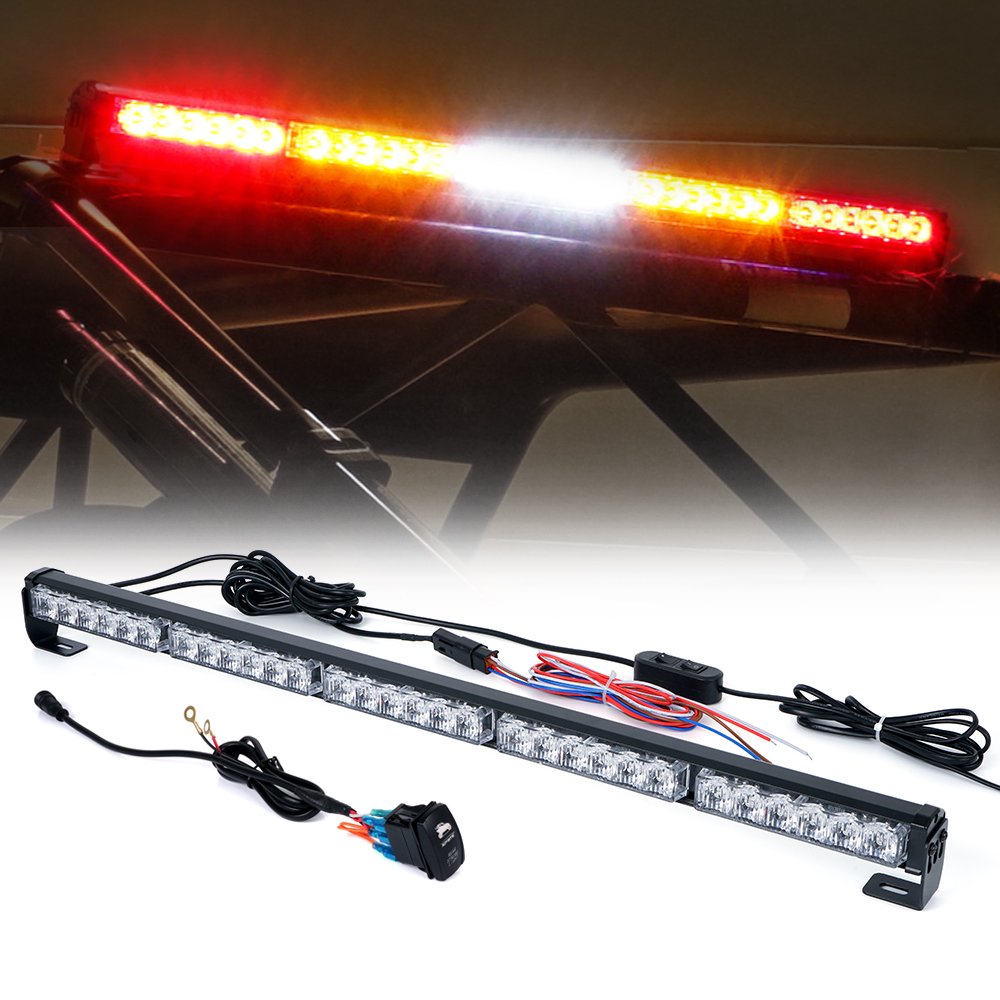 Xprite Upgraded 30" Offroad LED Rear Chase Strobe Light Bar w/Brake Reverse Turn Signal Light for Polaris RZR XP 1000 900, UTV, ATV, Side by Sides, 4x4, Trophy Truck - RZ Series RYWYR