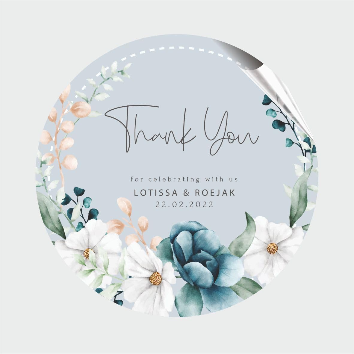 100 Adesivi Cuore Personalizzati Matrimonio - Con Nome E Data Per Bomboniere - Foto 5