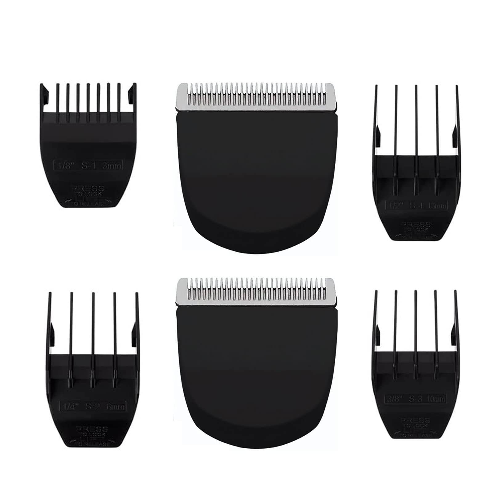 Audoc Black Professional Peanut Clippers/Trimmers Snap On Replacement Blades #2068-300-Fits Compatible with Peanut Hair Clipper