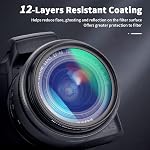 JJC Multi-Coated 55mm UV Filtre pour Nikon D3500 D3400 D5600 D7500 avec DX AF-P 18-55mm Kit Lens pour Sony A7IV A7III A7II A7 avec FE 28-70mm Kit Lens et autres Lens avec 55mm Filtre de protection de lentilles multicouches pour Sony A7IV A7III A7II A7 wi