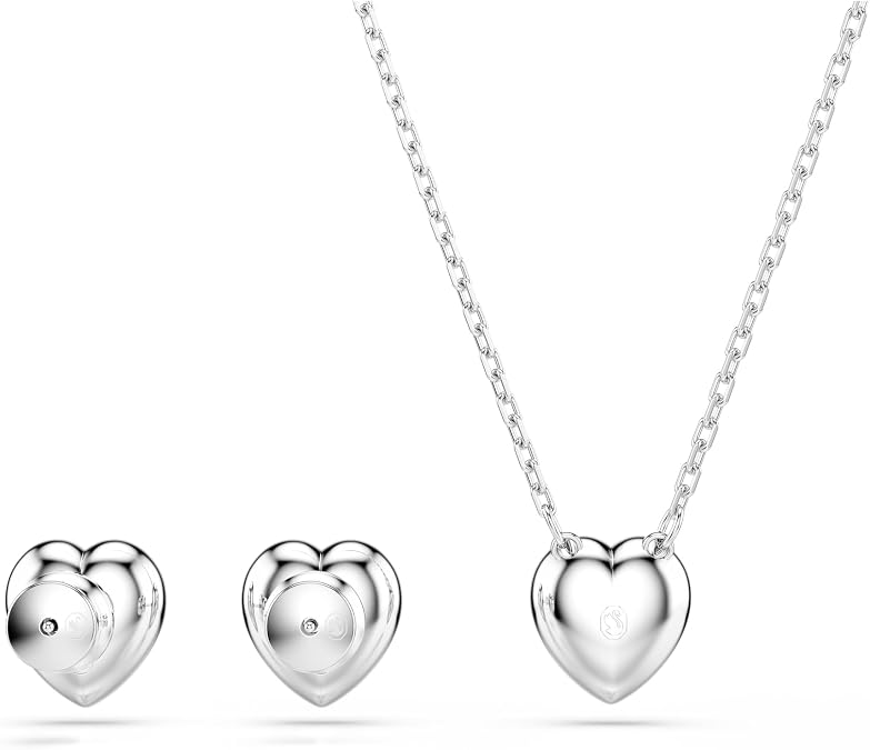 Swarovski Ariana Grande Angelic Crystal Heart Pendant in Rhodium