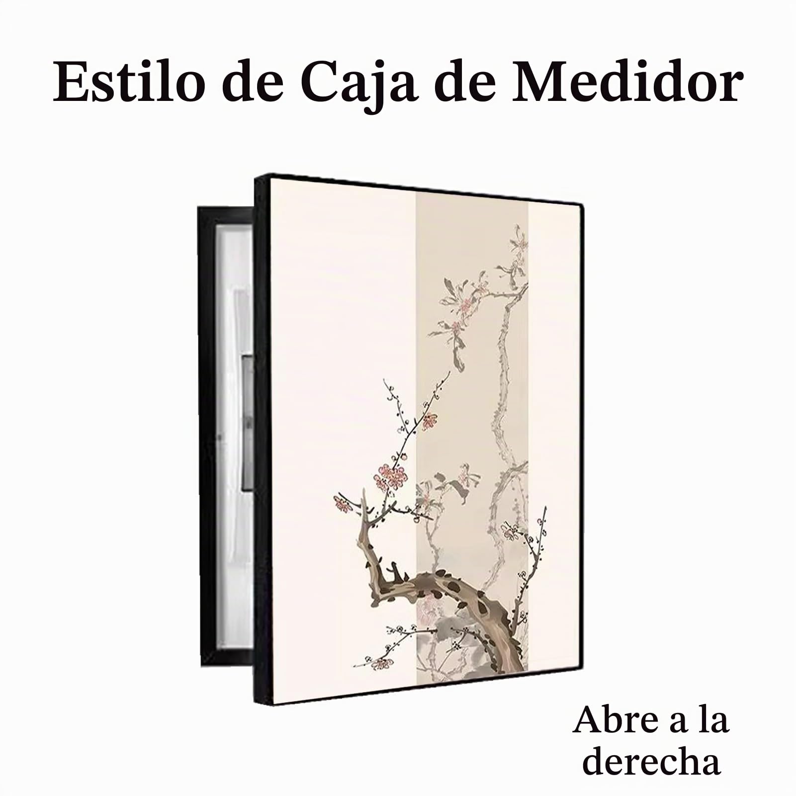 Ocultar Contador Tapa Vertical Arte de Pared de Caja de Contadores Tapa Contadores Comedor(D,40x50cm)