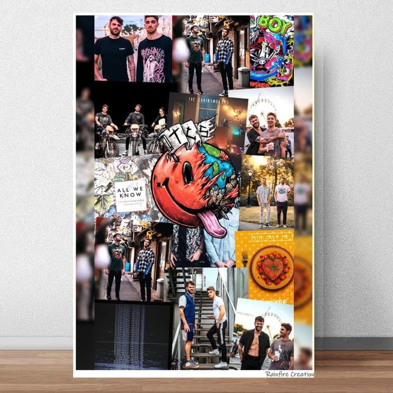 RAINFIRE CREATION Chainsmoker Poster - 300 GSM 12x18 Unframed Poster - UPD 1898