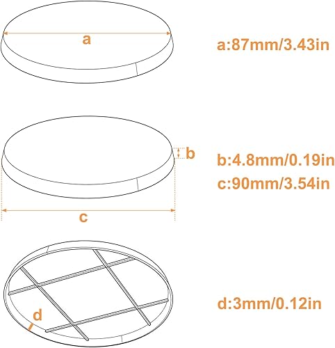 Miniatura 5 de Evemodel 3.543 in 15pcs redondo ABS plástico modelo bases para Wargame mesa simulación militar escena