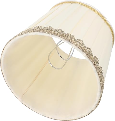 Miniatura 1 de Angoily Pantalla de tela para el hogar, pantalla de repuesto para lámpara de mesa, pantalla con clip en la pantalla de noche, pantalla de pie,