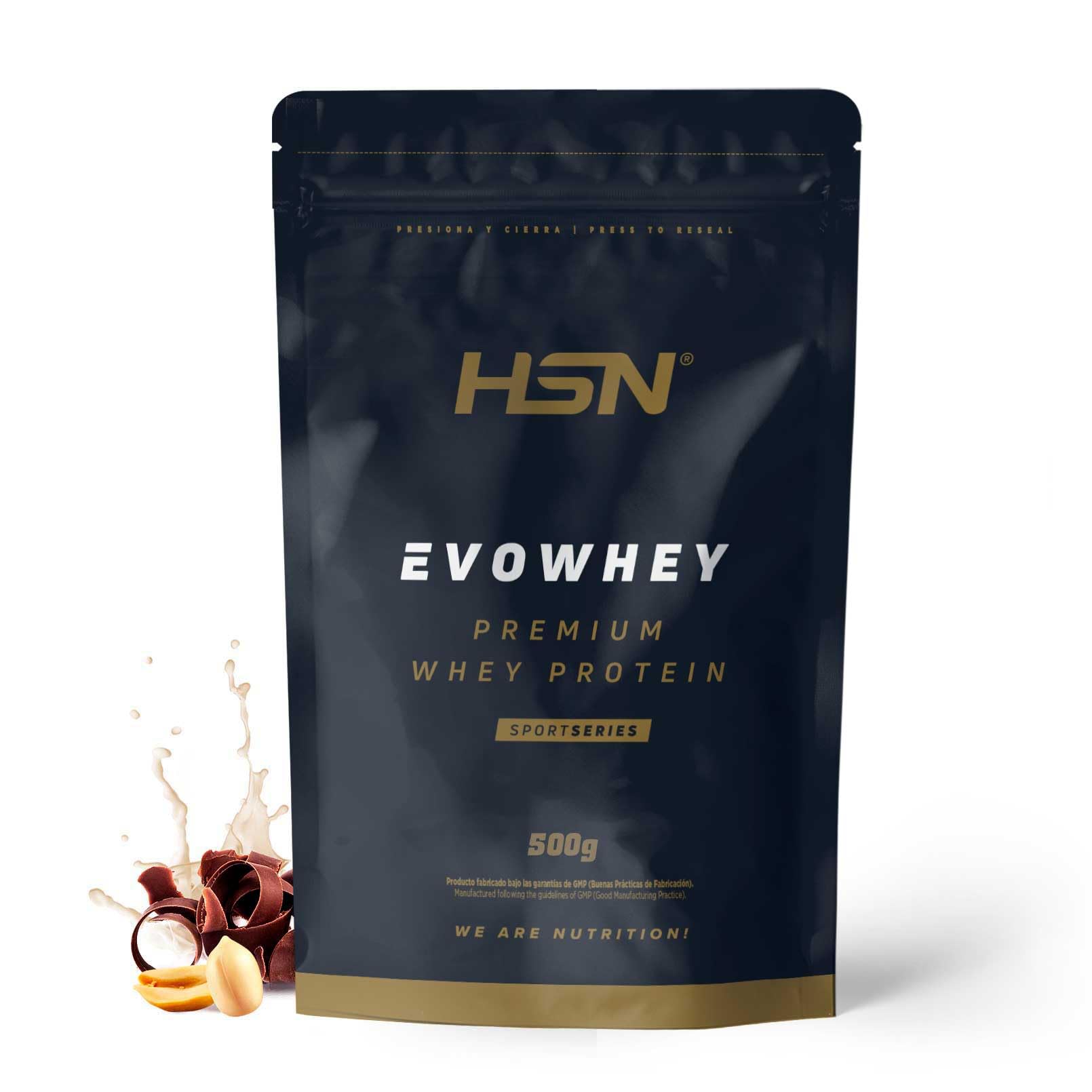 HSN EVOWHEY 2.0 (Whey Protein) - 500G | 23G Protein | 5.5 g BCAA's | 4 g Glutamine | From Grass Fed Cows Milk | Preservatives & GMO Free | For Vegetarians (Chocolate Crema De Cacahuete)