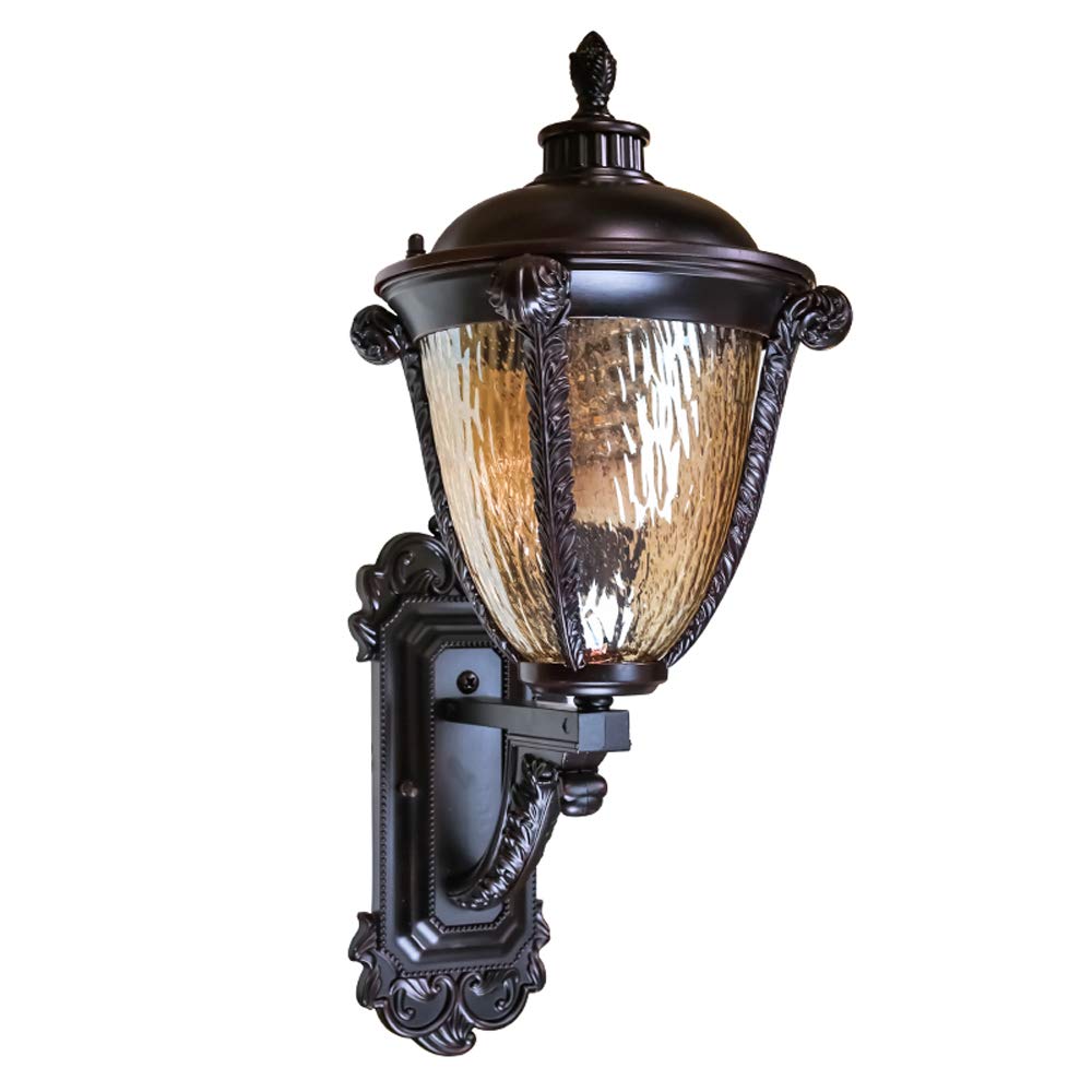 Lampe murale en verre et aluminium pour éclairage extérieur de couloir et balcon