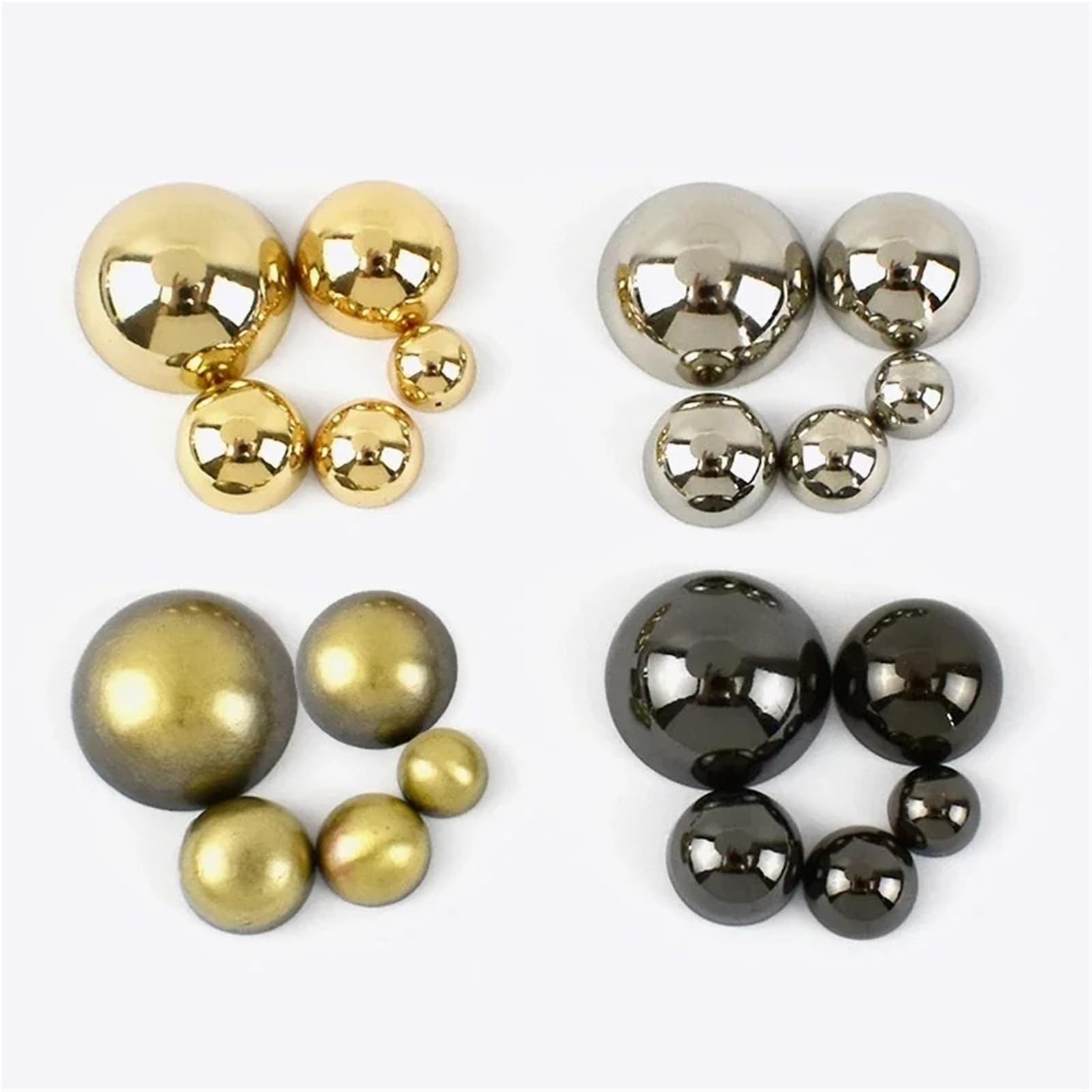 Flach Reißnägel 10/20 Stücke 8/10/12/15/20mm Mashroom Nieten for Handtasche Metall Snap Schnalle Tasche Studs Taste Nagel DIY Nähen Leder Handwerk(Brass,15mm-40Pcs)