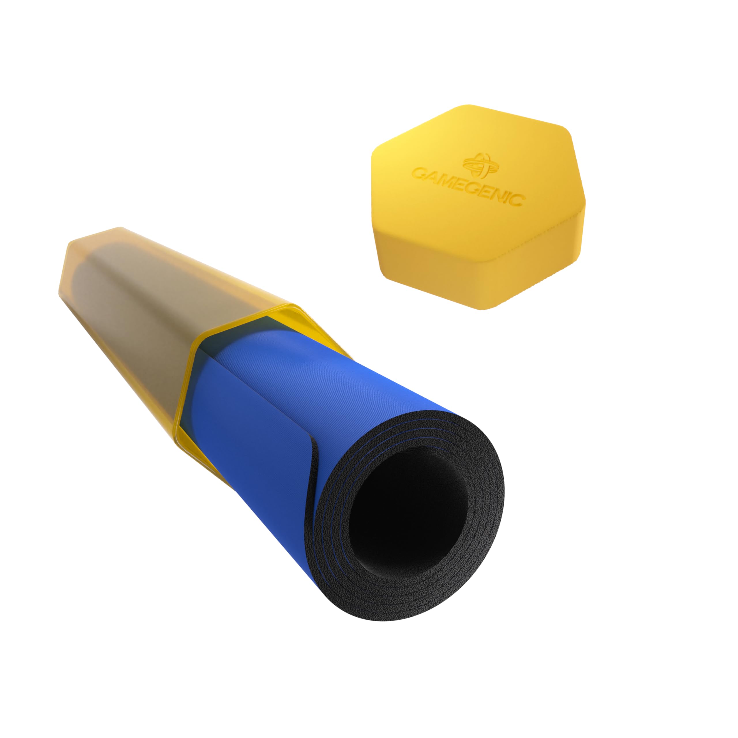 Gamegenic, Playmat Tube Yellow, do mat do zabawy w standardowym rozmiarze, bezkwasowe, bez PCV, kolor: żółty