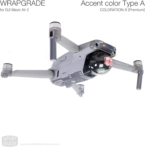 Miniatura 2 de Wrapgrade Skin compatible con DJI Mavic Air 2  Color de acento A (Coloración-X)