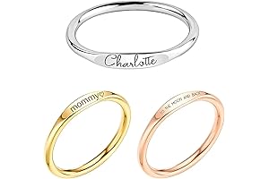 Personalized Faith Over Fear Ring for Women