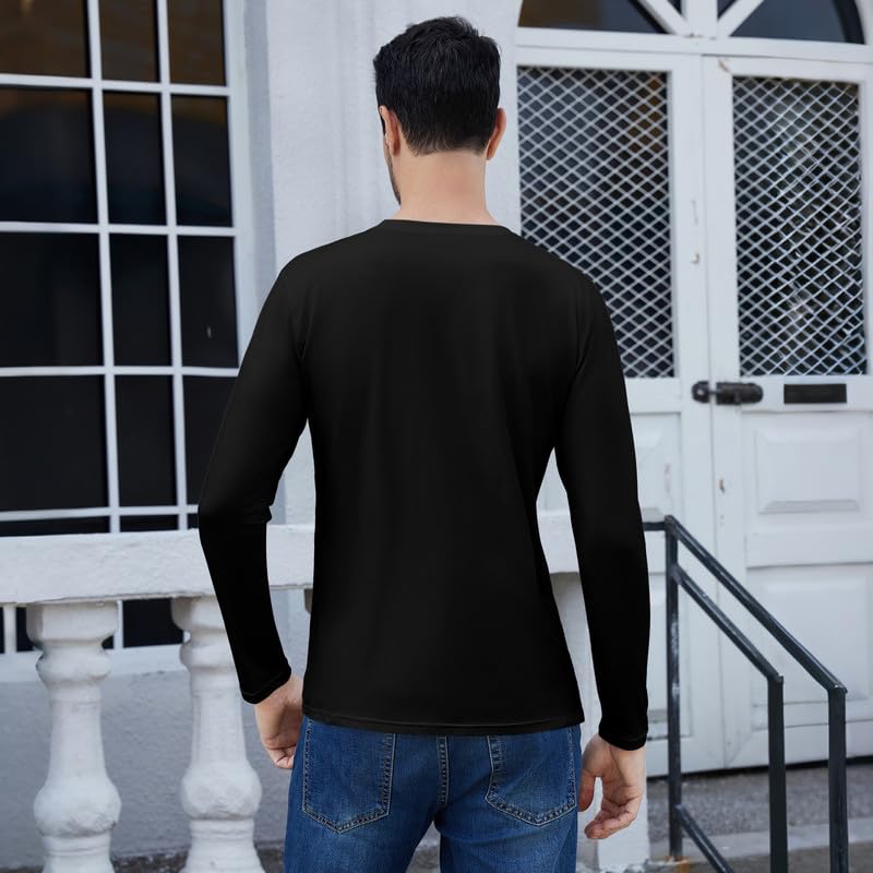 SIMIYA Mens Thermals Long Sleeve Undershirt Warm Fleece Lined Base Layer Thermal Tops Long John Shirts for Men - image 2