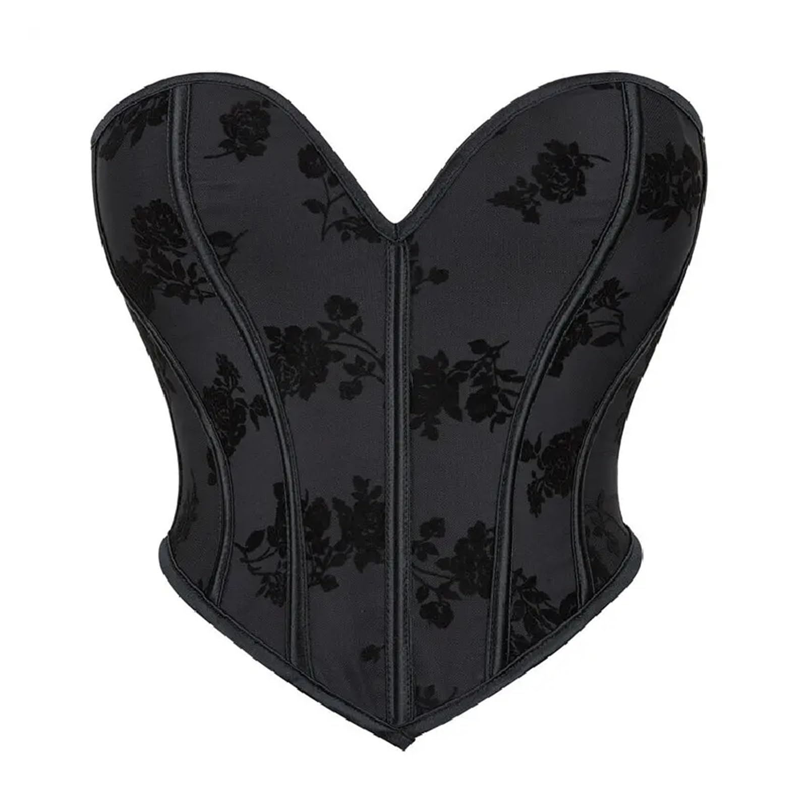 Corset haut court à lacets femmes avec bustier ceinture et gilet gainant L
